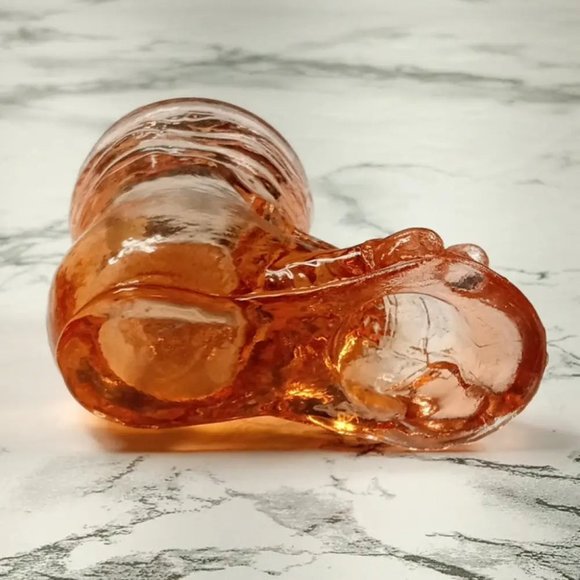 Degenhart Glass Hobo Boot Trinket Paperweight Toothpick Vtg - Picture 6 of 9